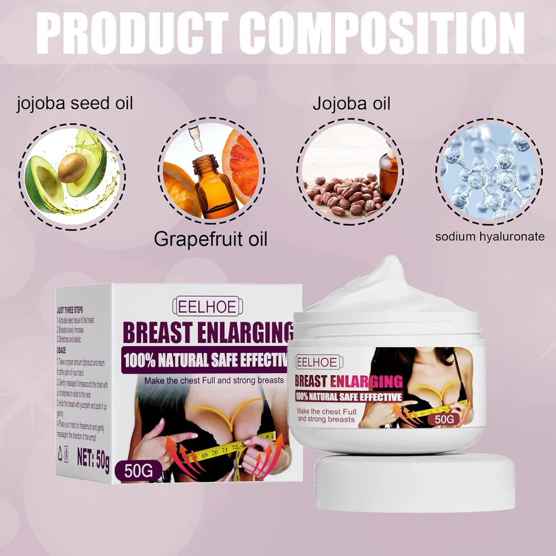 Breast Enlargement + Tightening Cream – Dual Action
